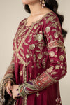 3 Piece Embroidered Raw Silk Suit