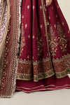 3 Piece Embroidered Raw Silk Suit