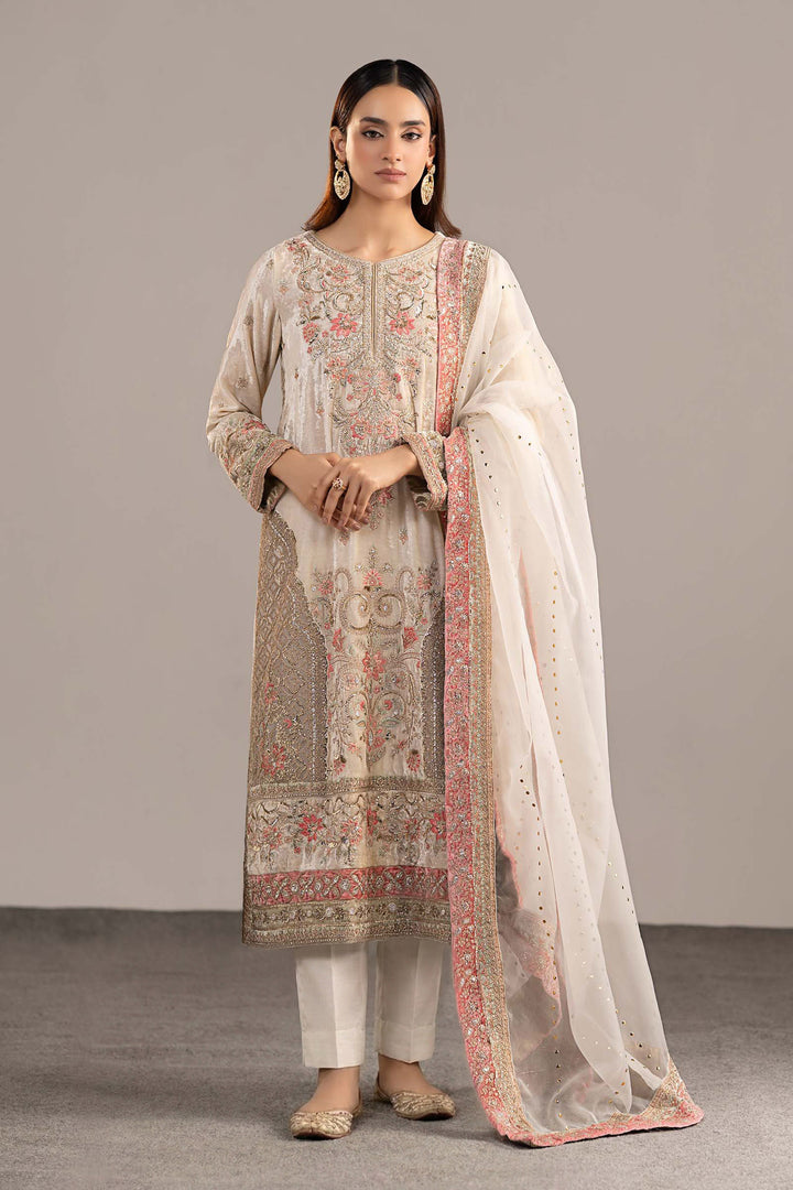 3 Piece Embroidered Velvet Suit All Products SFW21R1-ESM-OFW