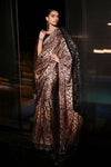 Embroidered Satin Silk Saree