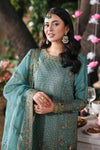 3 Piece Embroidered Raw Silk Suit