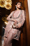 3 Piece Embroidered Net Suit