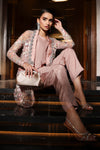 3 Piece Embroidered Net Suit