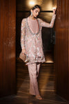 3 Piece Embroidered Net Suit