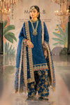 3 Piece Embroidered Raw Silk Suit
