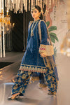 3 Piece Embroidered Raw Silk Suit