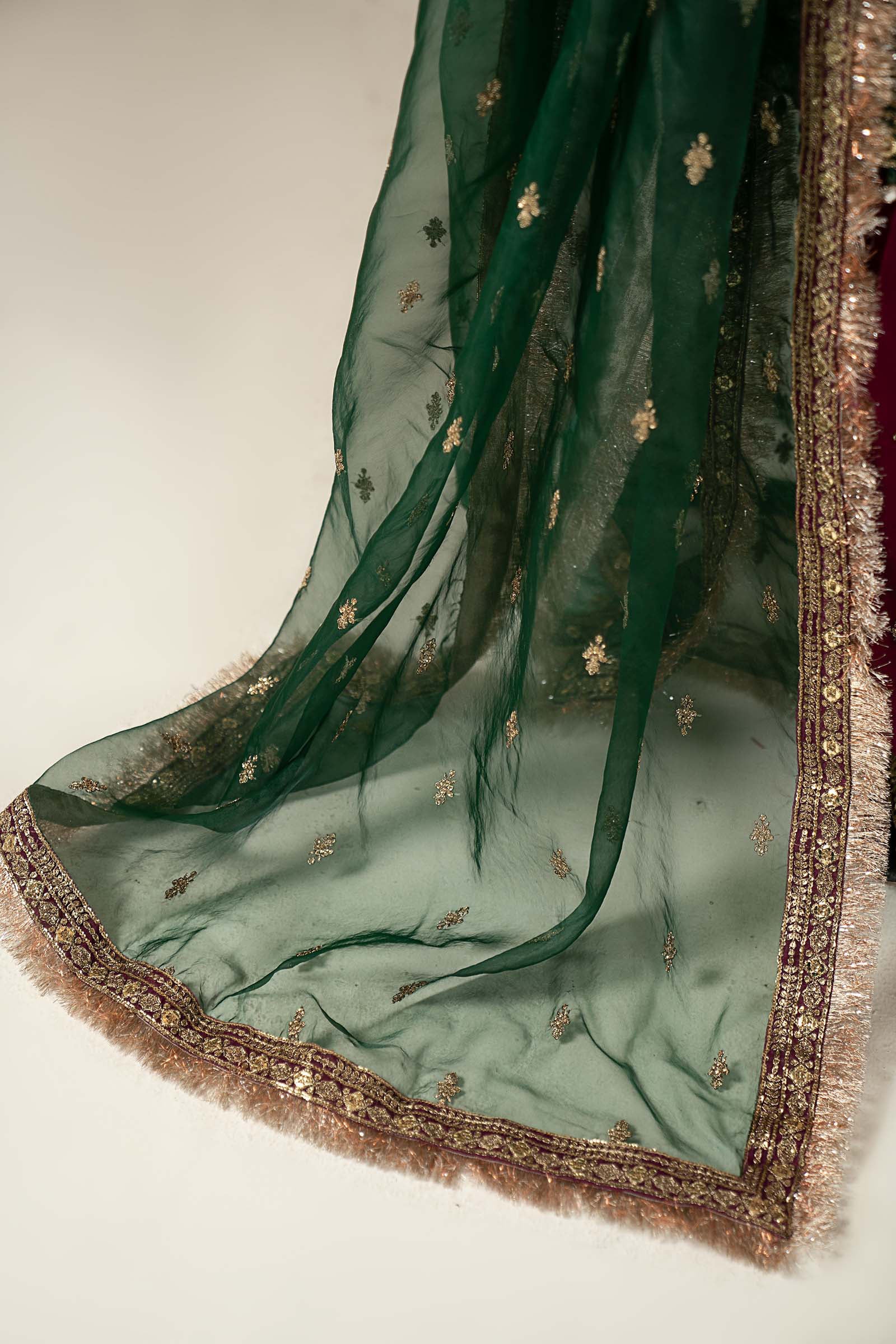 3 Piece Embroidered Velvet Suit