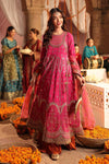 3 Piece Embroidered Raw Silk Suit