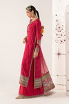 3 Piece Embroidered Raw Silk Suit