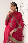 3 Piece Embroidered Raw Silk Suit