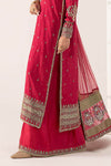 3 Piece Embroidered Raw Silk Suit