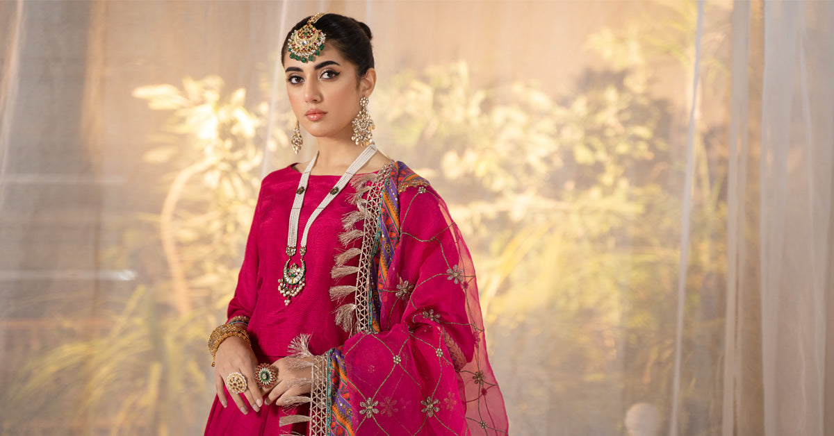 3 Piece Dyed Raw Silk Suit | SF-EF24-13