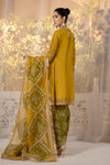 3 Piece Embroidered Raw Silk Suit