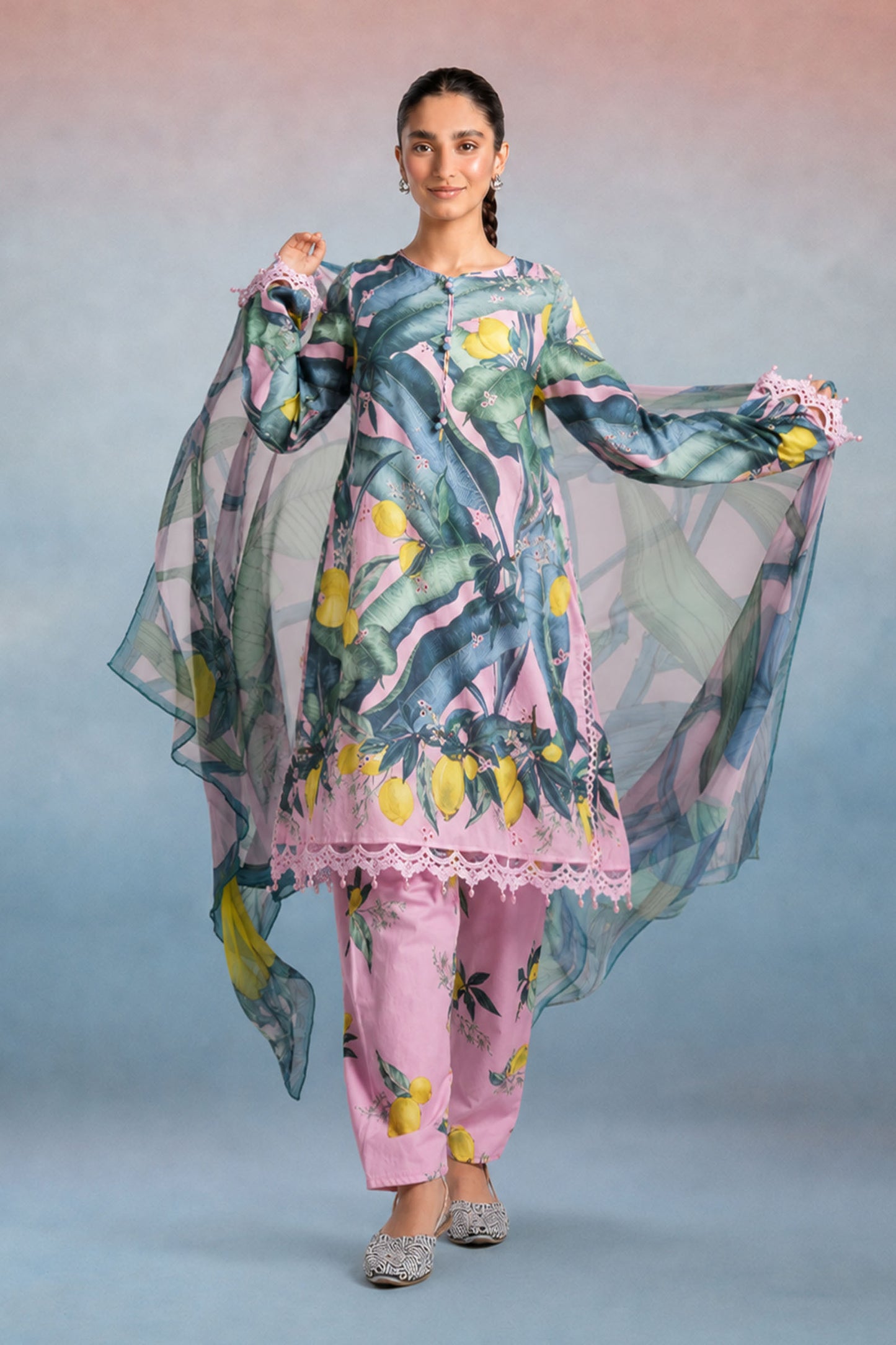 3 Piece Embroidered Lawn Suit