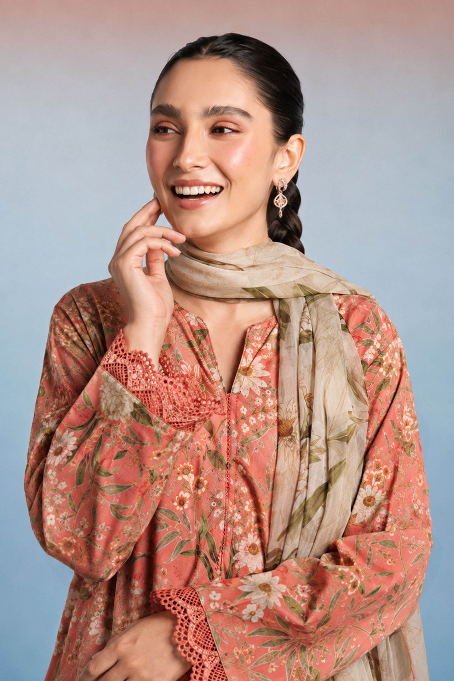 3 Piece Printed Lawn Suit