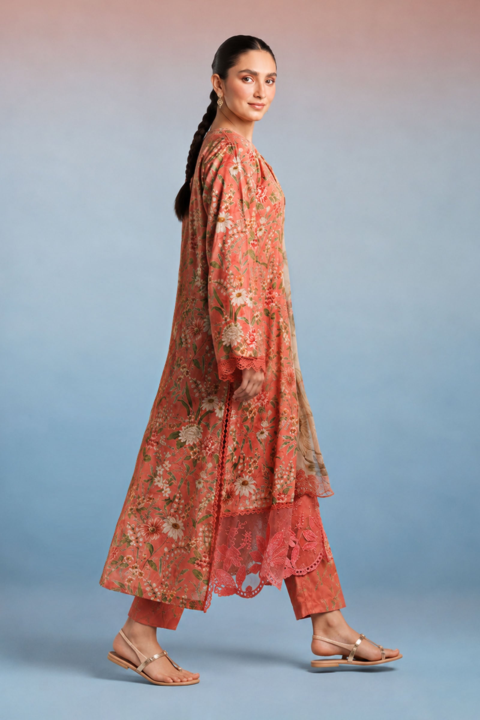 3 Piece Printed Lawn Suit