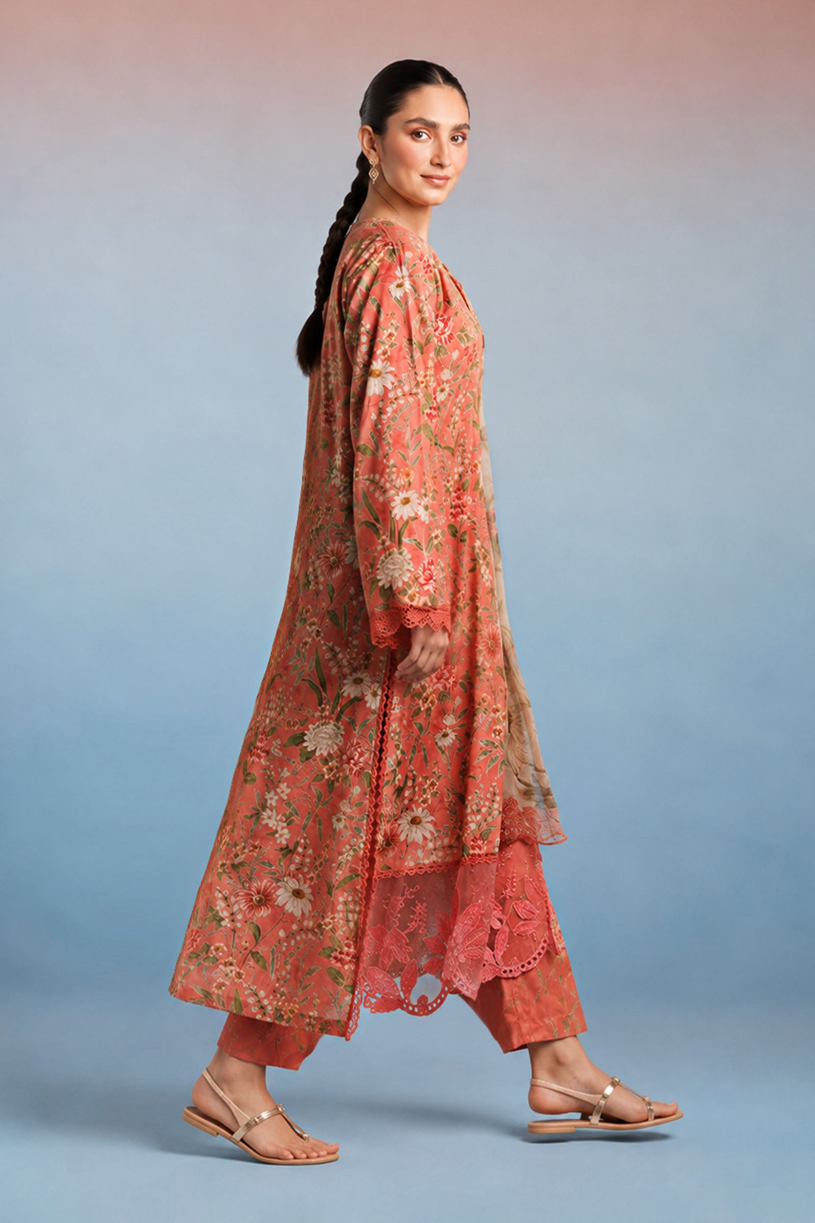 3 Piece Printed Lawn Suit