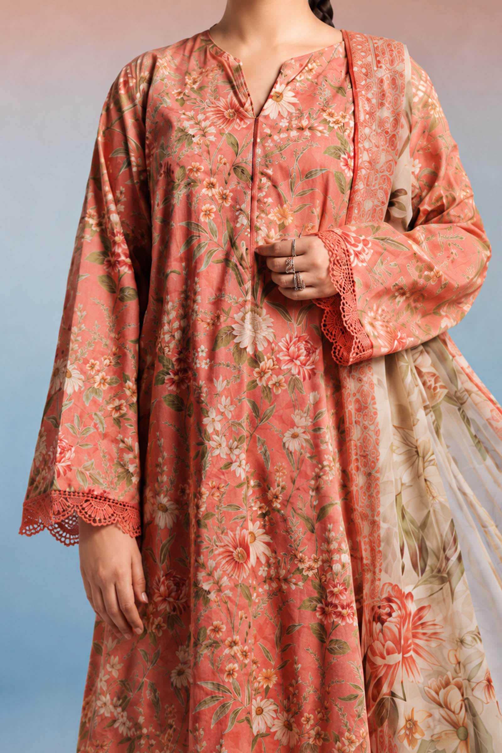 3 Piece Printed Lawn Suit