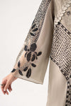 3 Piece Embroidered Paper Cotton Suit
