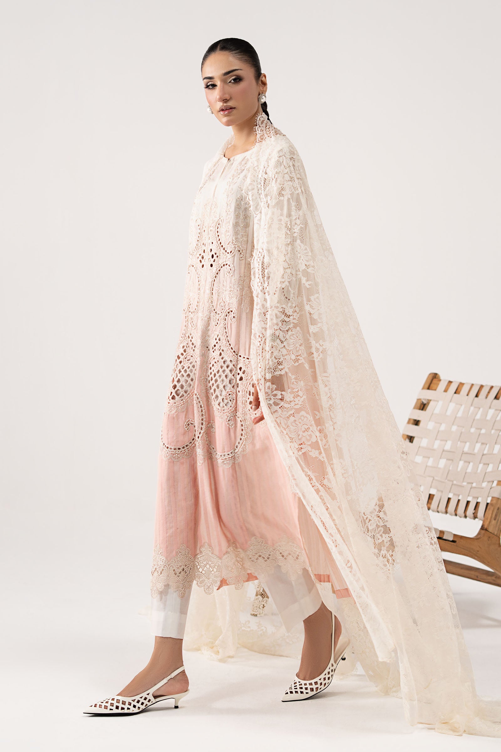3 Piece Embroidered Dobby Lawn Suit