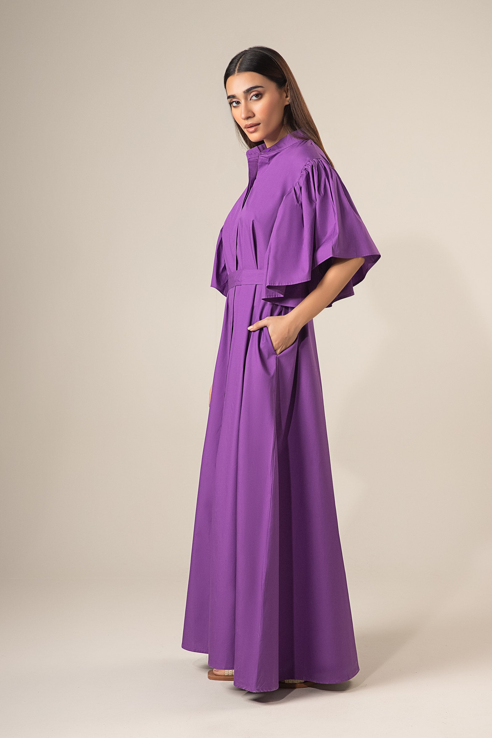 Flutter Sleeve Dress