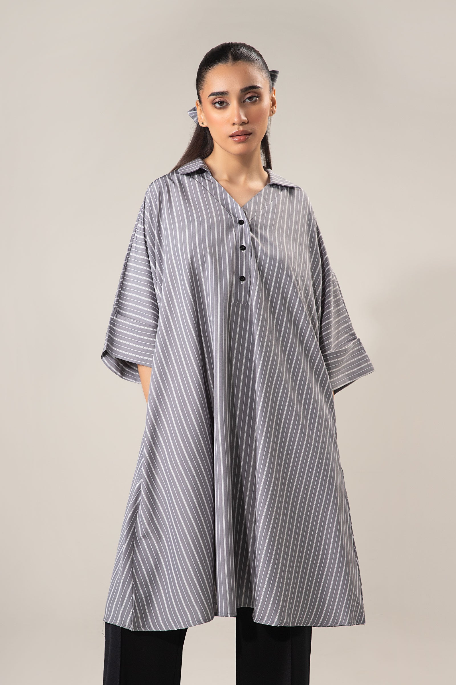 Belt Striped Tunic