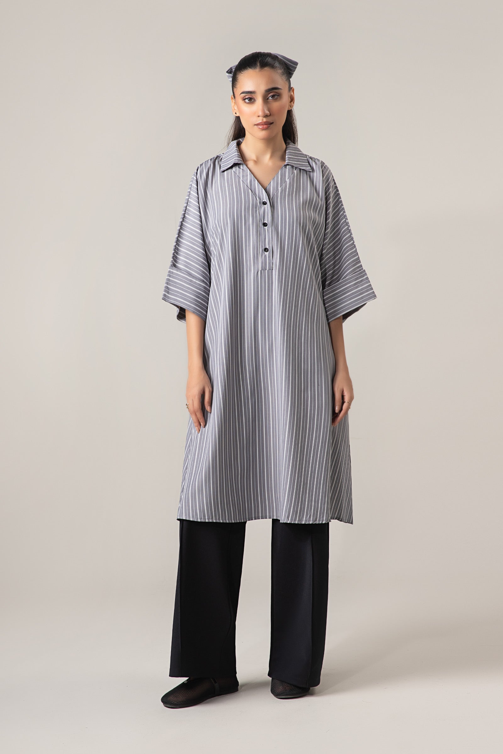 Belt Striped Tunic