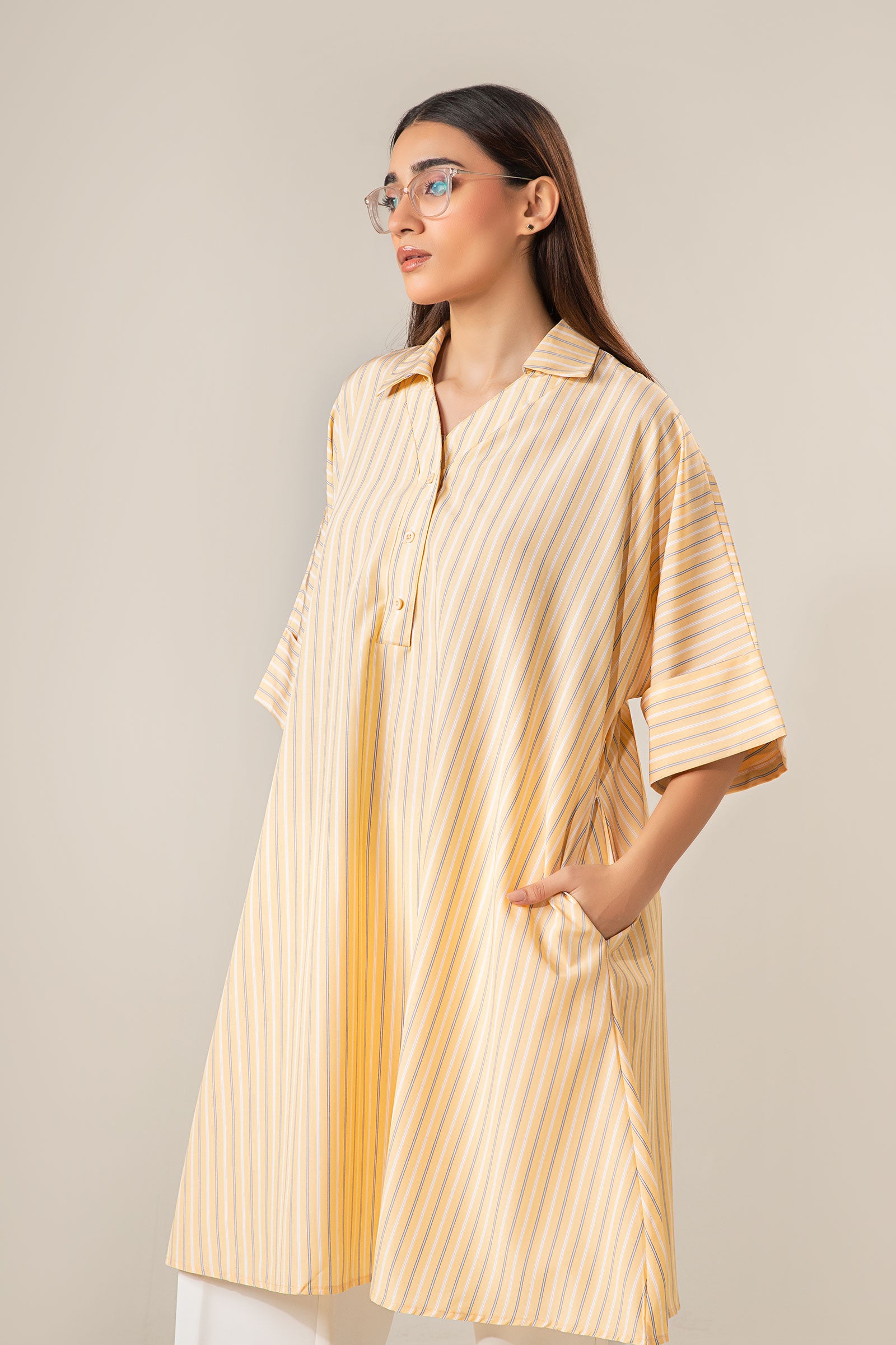 Belt Striped Tunic