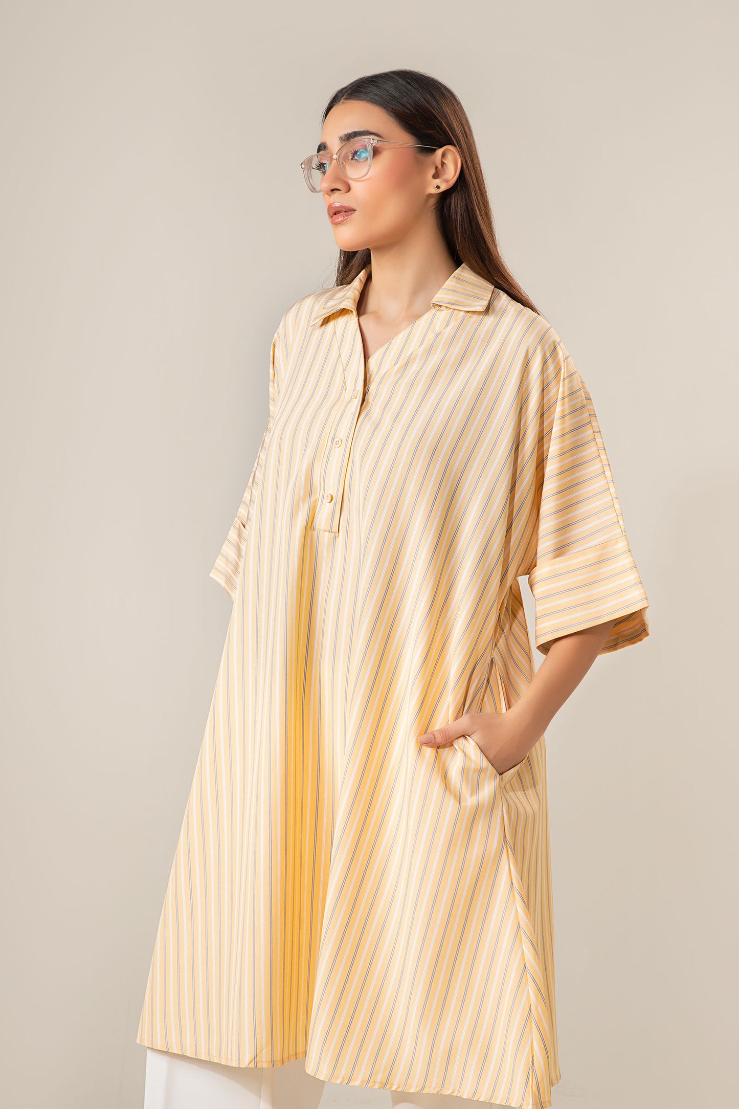 Belt Striped Tunic