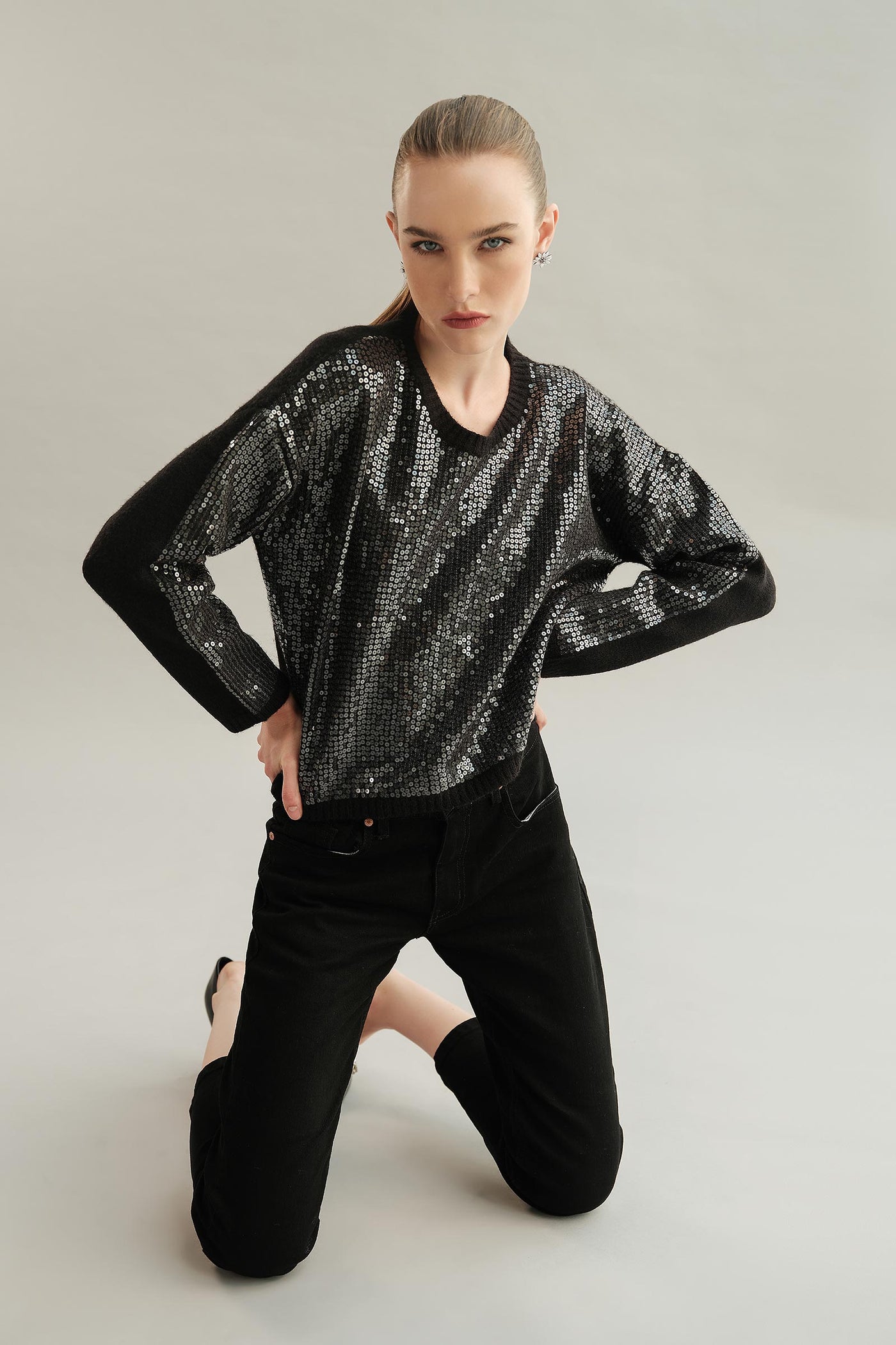 Sequin Sweater (Free Size)