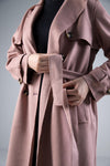 Suede Trench Coat