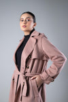 Suede Trench Coat
