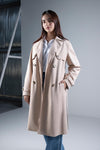 Suede Trench Coat