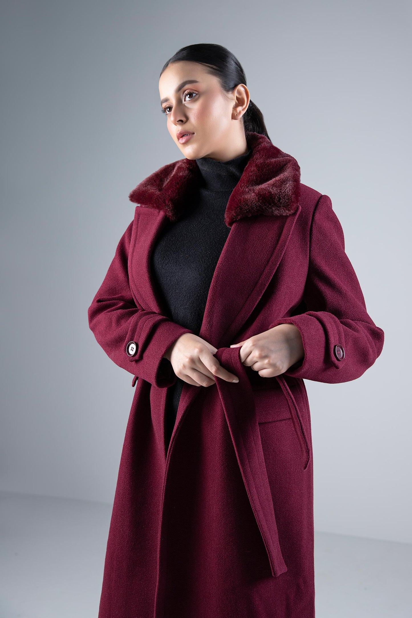 Fur Collar Coat