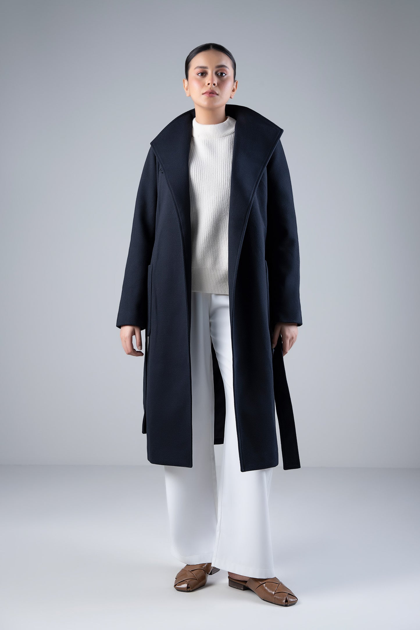 High Collar Coat