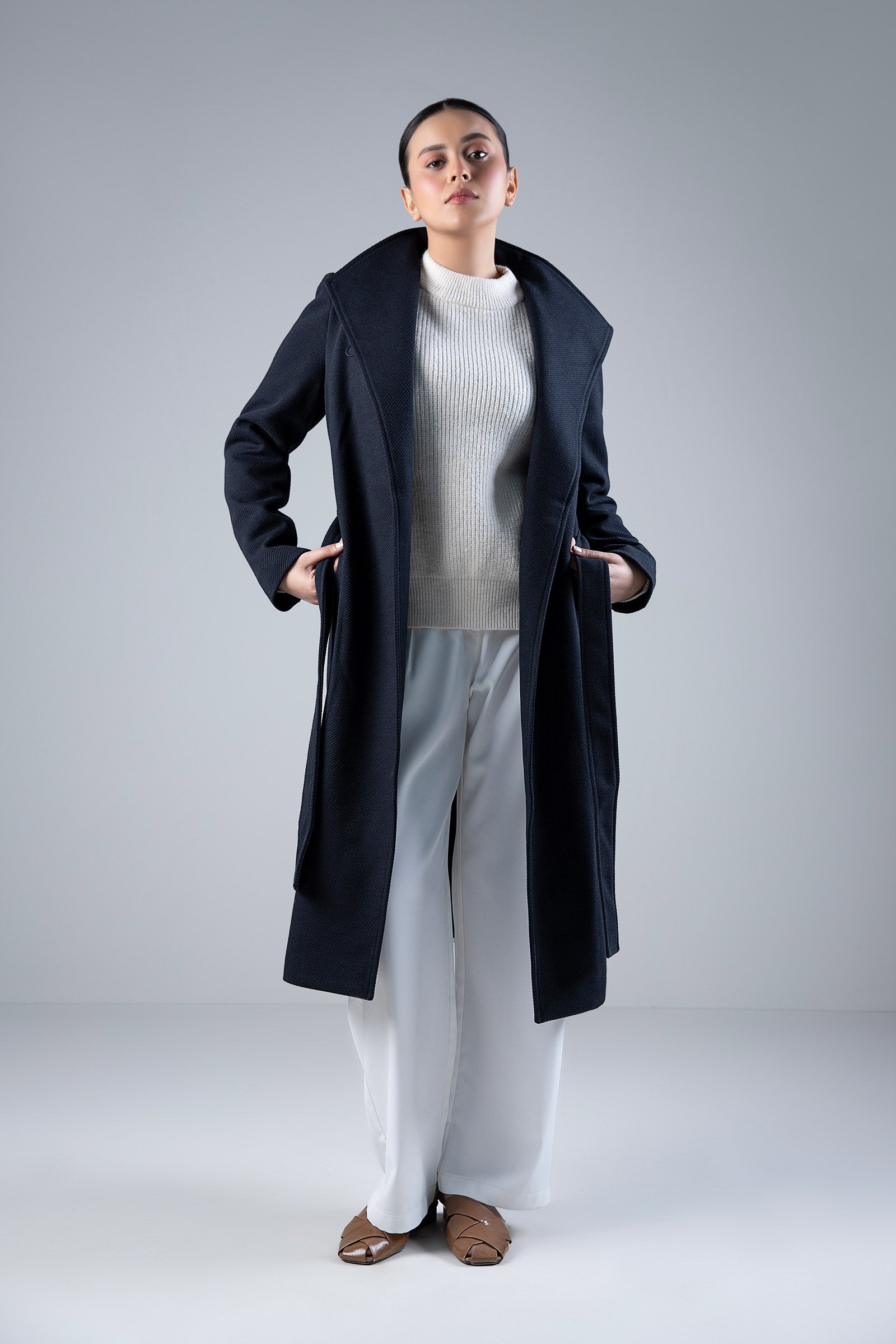 High Collar Coat