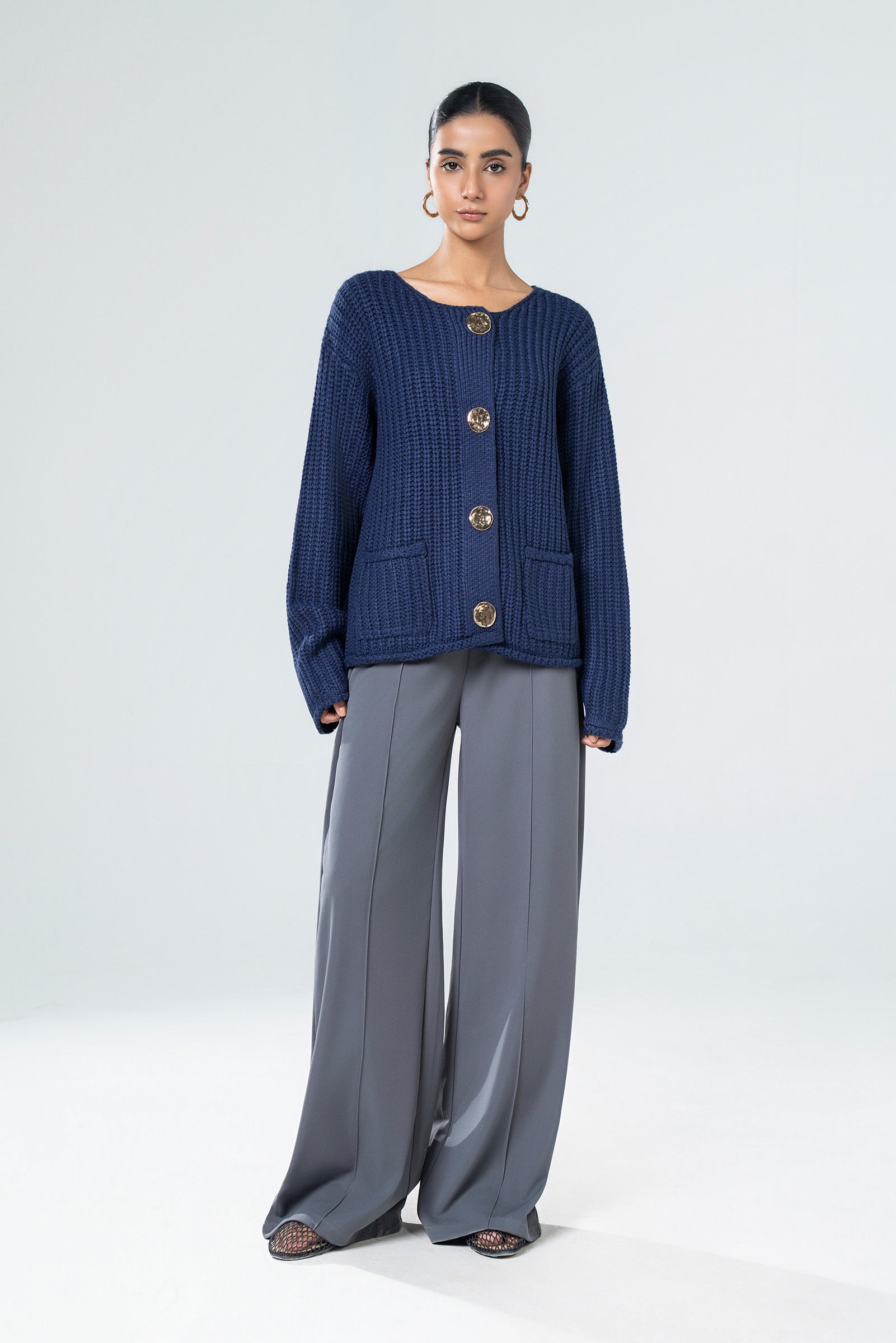 Knitted Button Cardigan