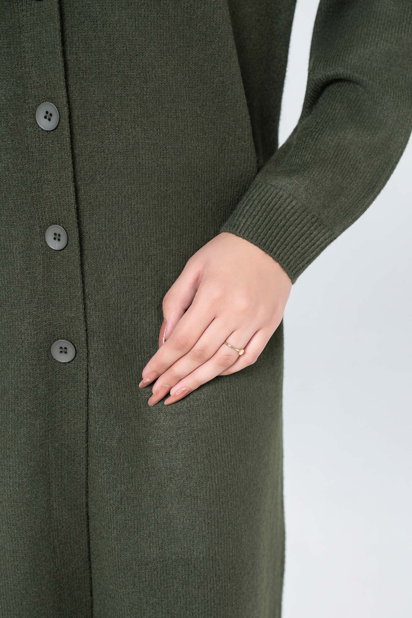 Oversized Button-Down Cardigan