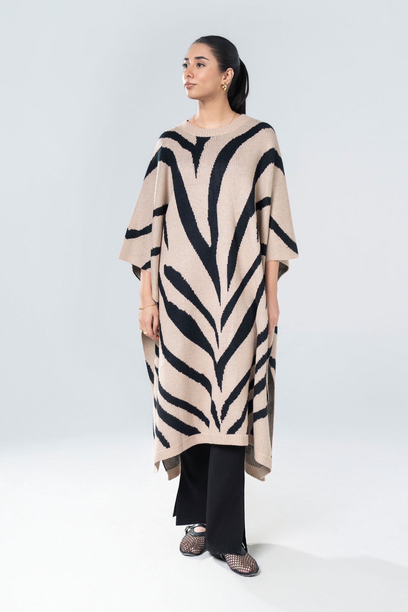 Printed Knit Sweater