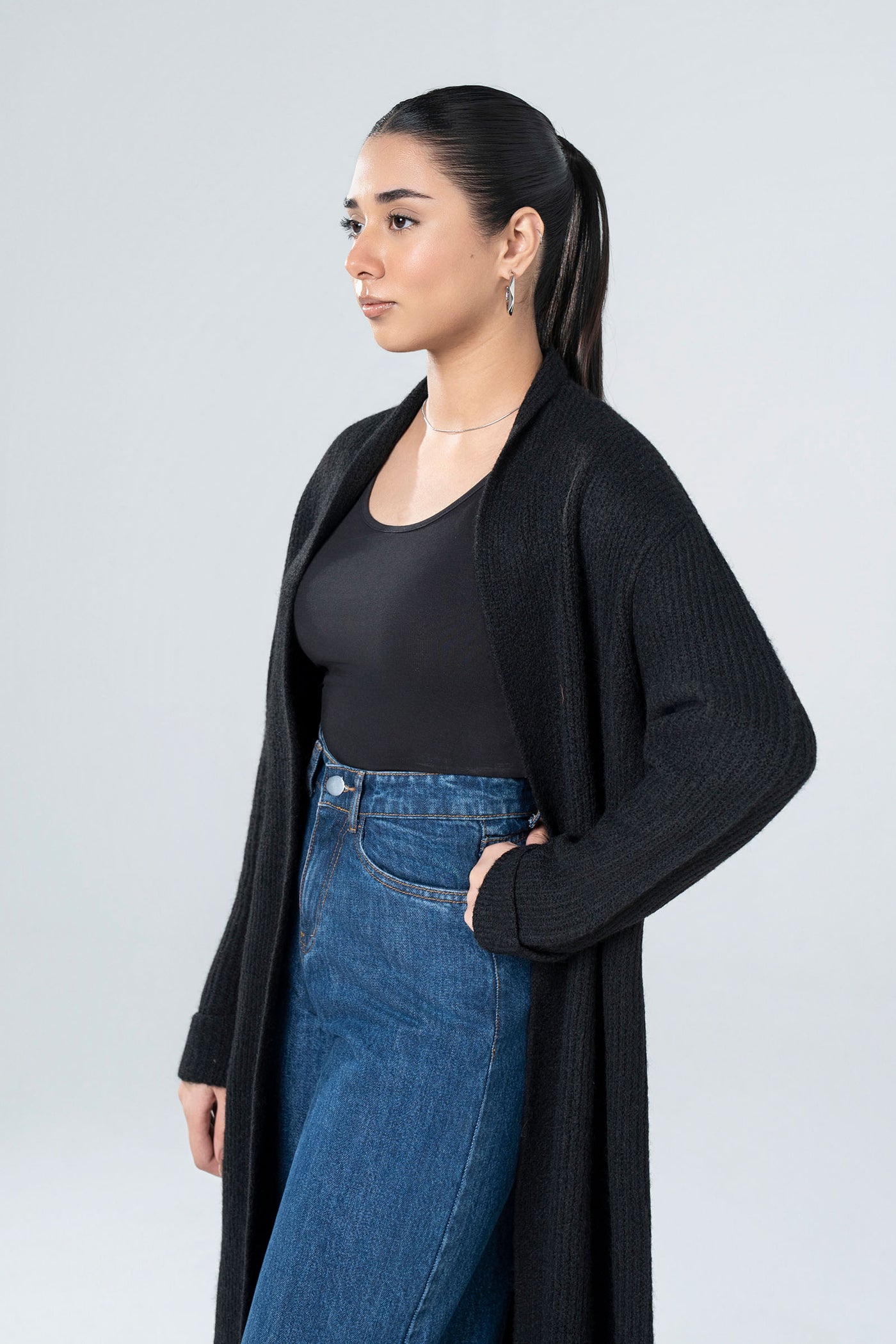 Relaxed Long Cardigan