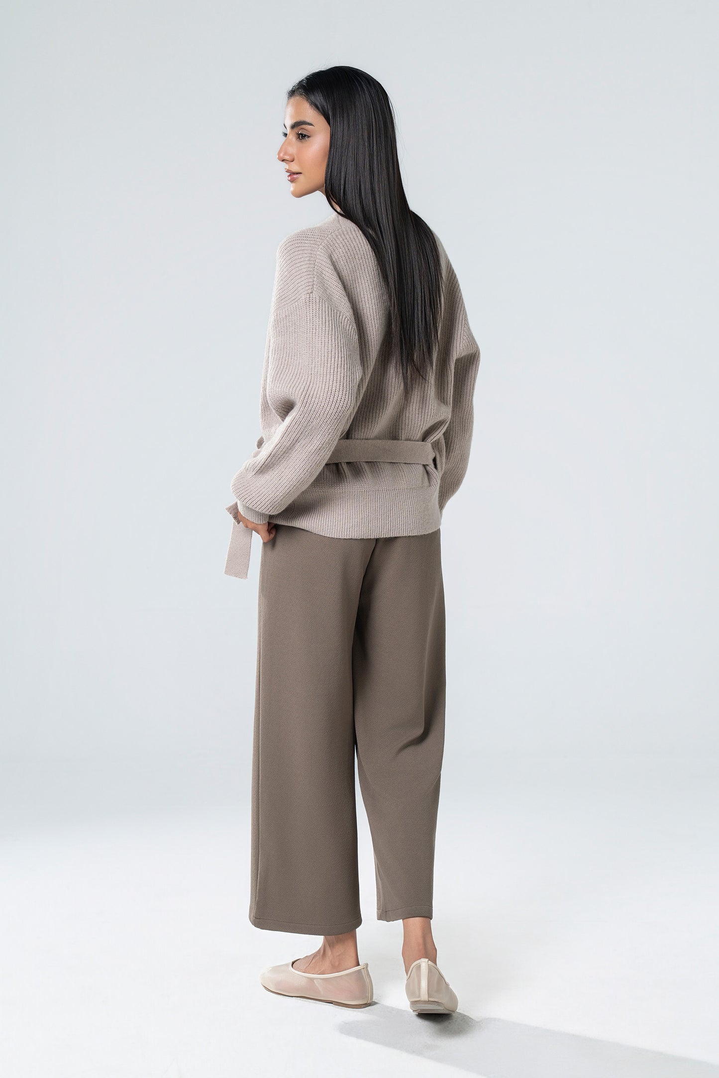 Knit Wrap-Around Sweater