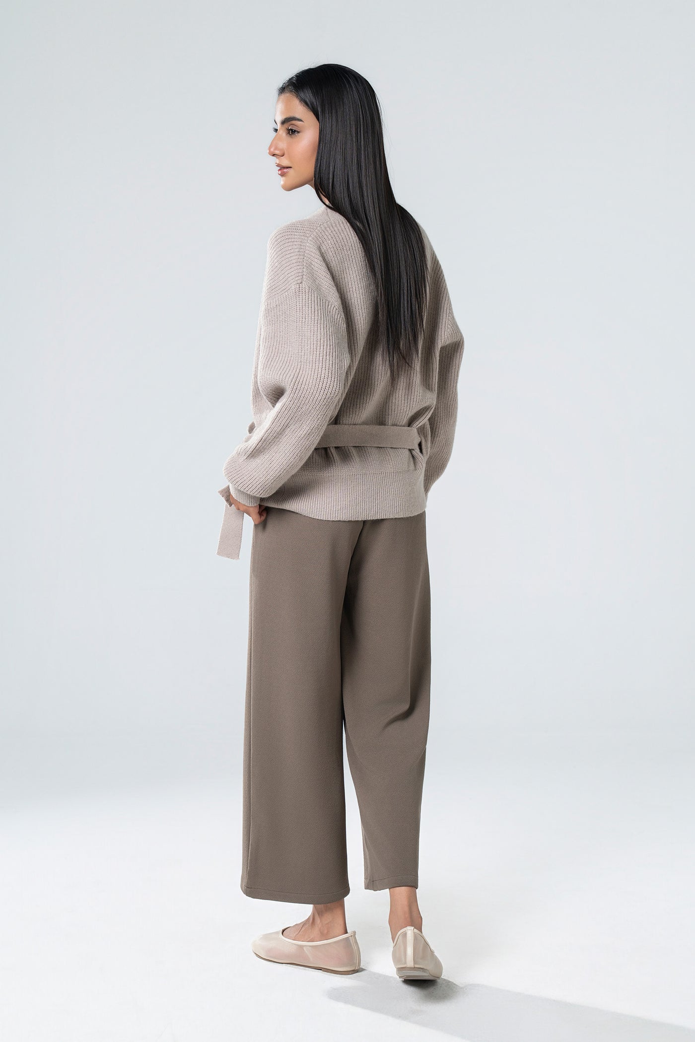 Knit Wrap-Around Sweater