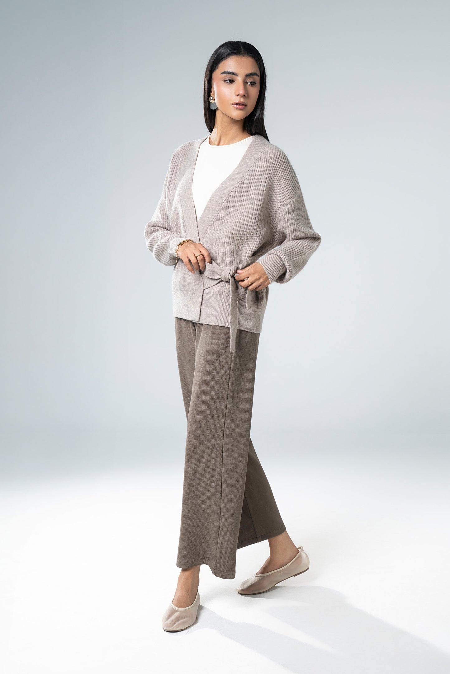 Knit Wrap-Around Sweater