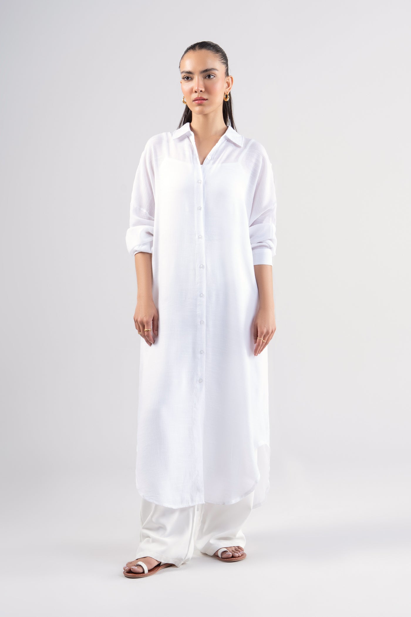 Long Button Down Shirt Dress