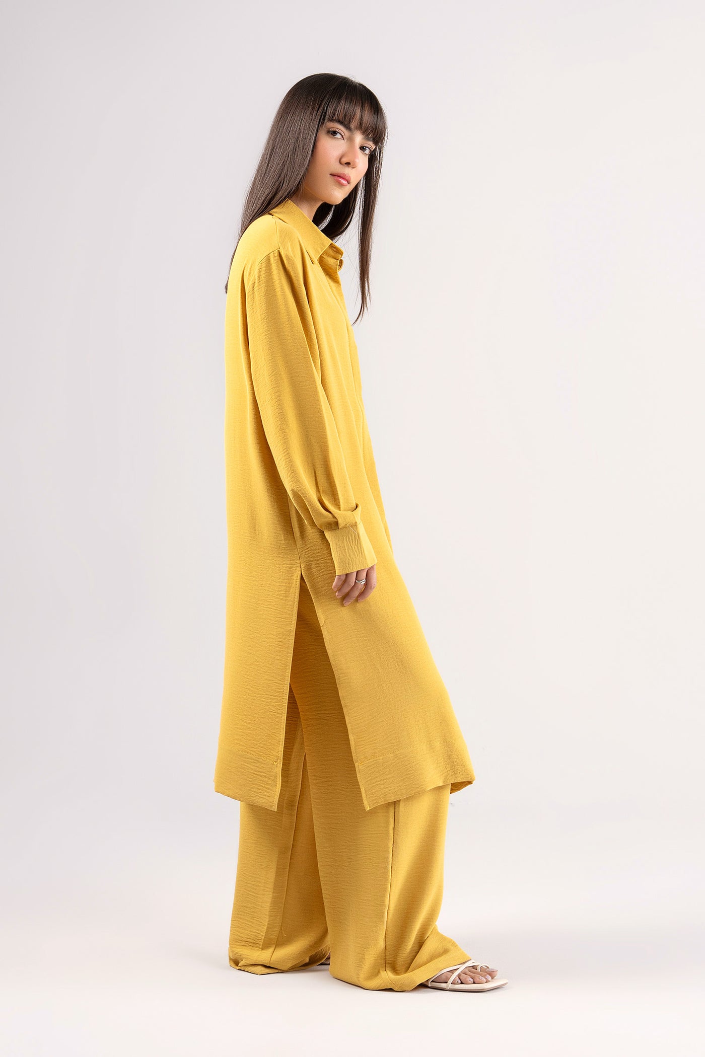 Long Button Down Co-Ord Set