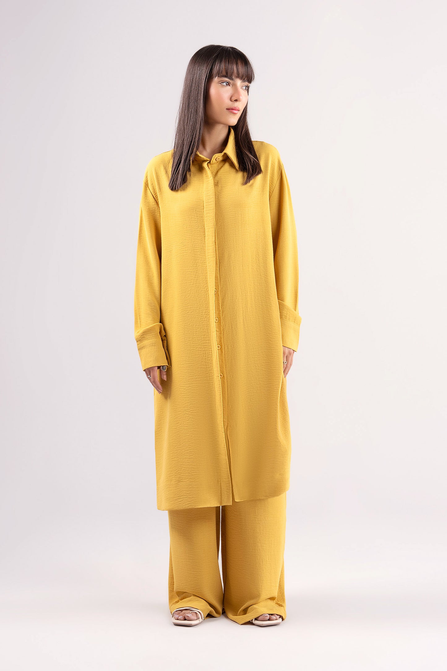 Long Button Down Co-Ord Set