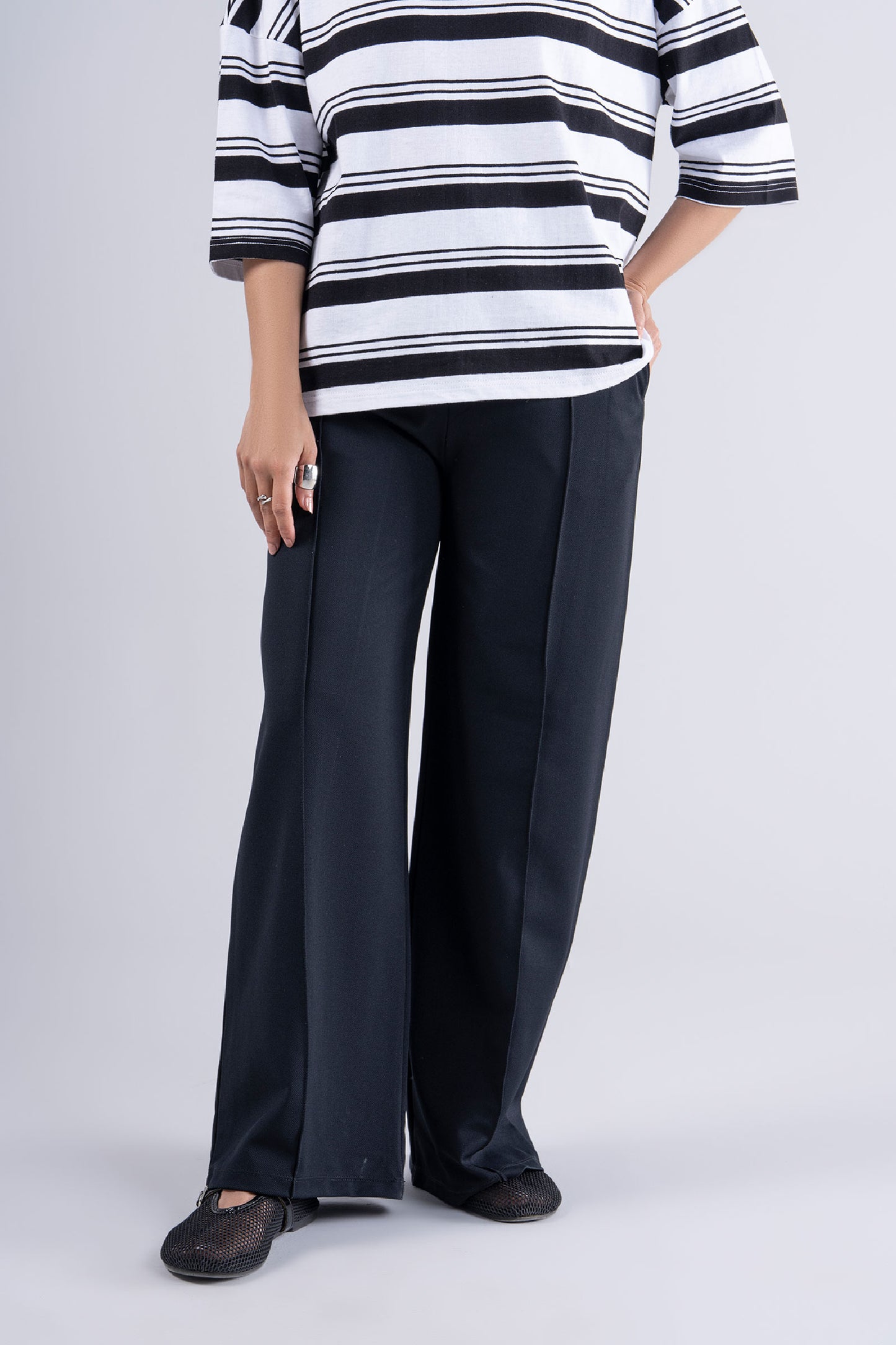 Wide Leg Knitted Pants
