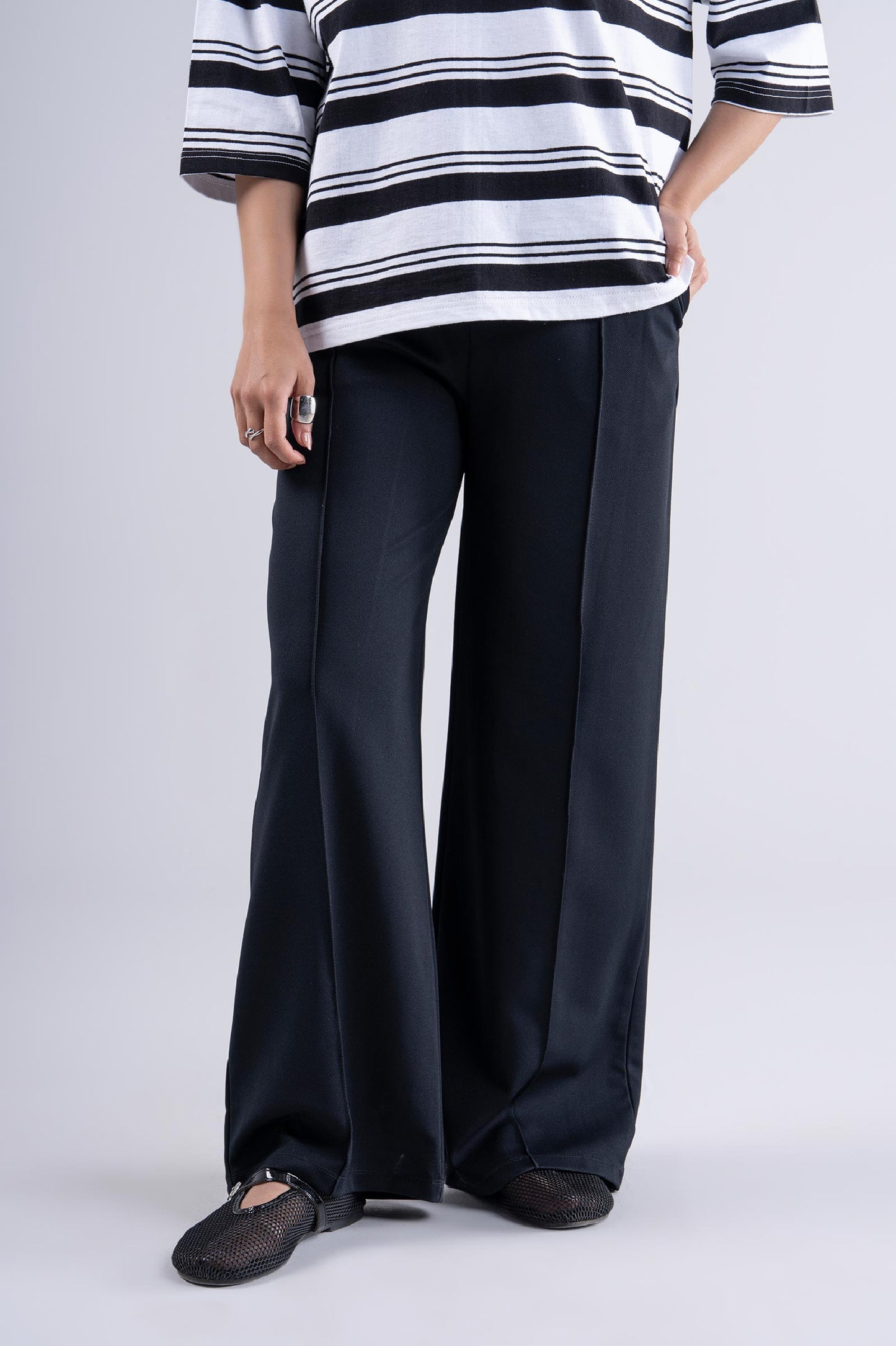 Wide Leg Knitted Pants