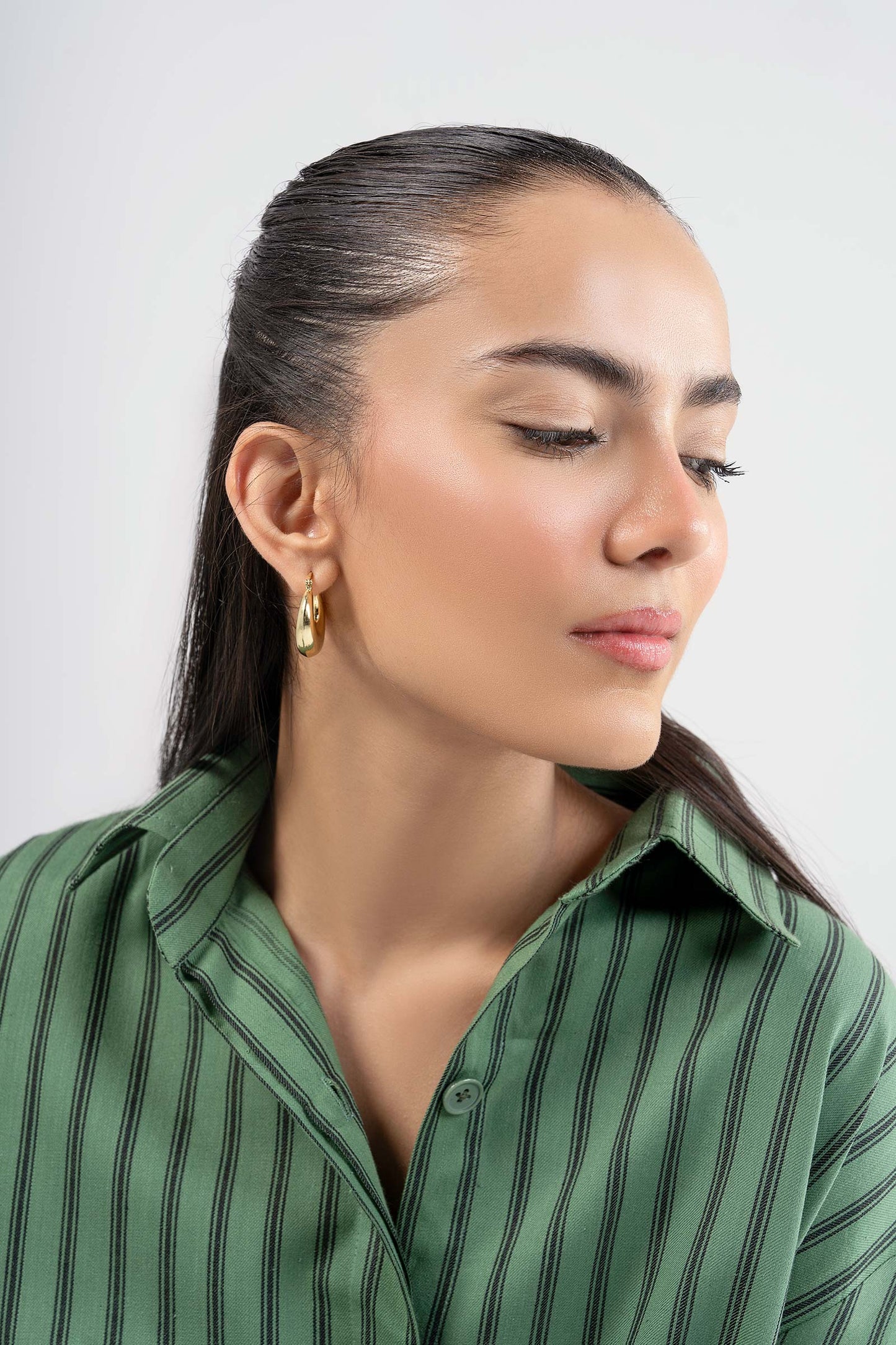 Striped Button-Down Dress