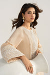 2 Piece Embroidered Raw Silk Suit